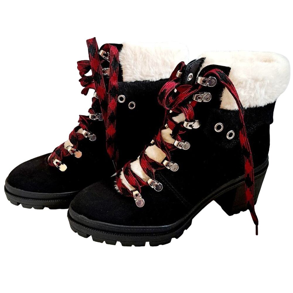 JELLYPOP Mission Suede Like Lace Up Boot